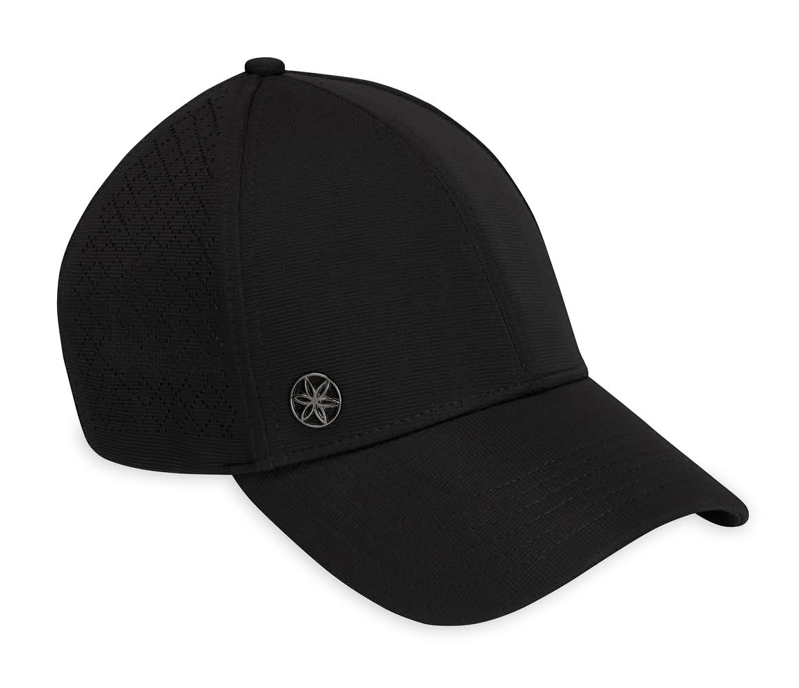 Gaiam Adjustable Wander Breathable Geo Hat, Black