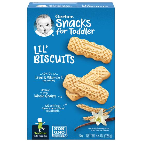 Gerber Lil' Biscuits Vanilla Snacks For Toddlers (4.4 oz)