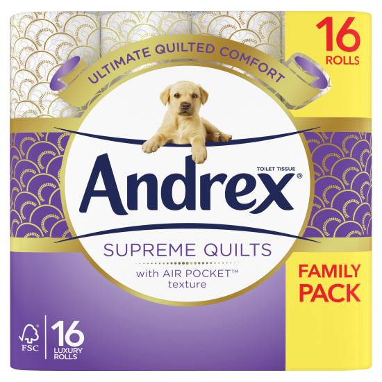 Andrex Ultimate Quilts Toilet Tissue Rolls (16 pack)