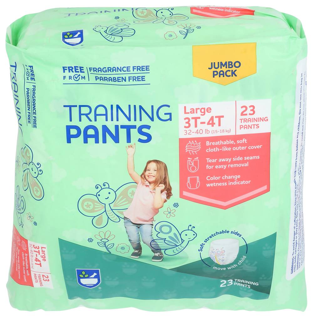 Rite Aid Girl Training Pants - Large, 3T-4T, 23Ct