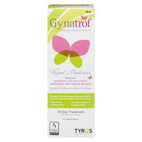 Gynatrof Natural Vaginal Moisturizer Gel (50 ml (with reusable applicator for 20+ treatments))