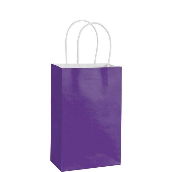 Medium Glossy Royal Blue Gift Bag, 7.75in x 9.5in