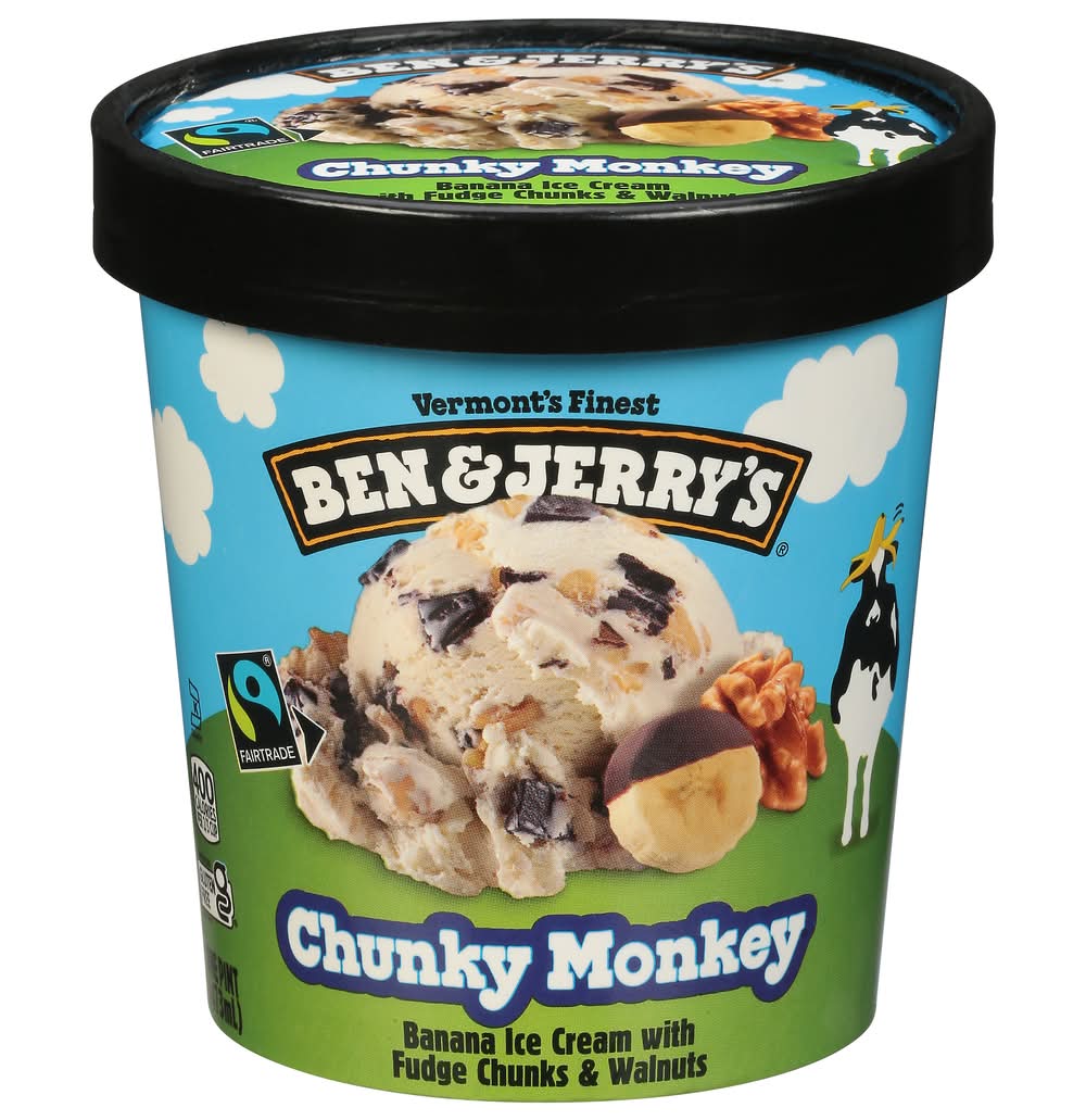 Ben & Jerry's Ice Cream, Chunky Monkey (473 ml)