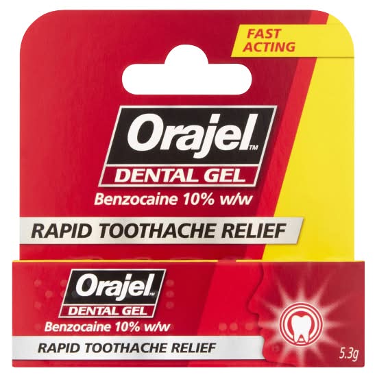 Orajel Dental Gel Benzocaine 10% W/W (5.3g)