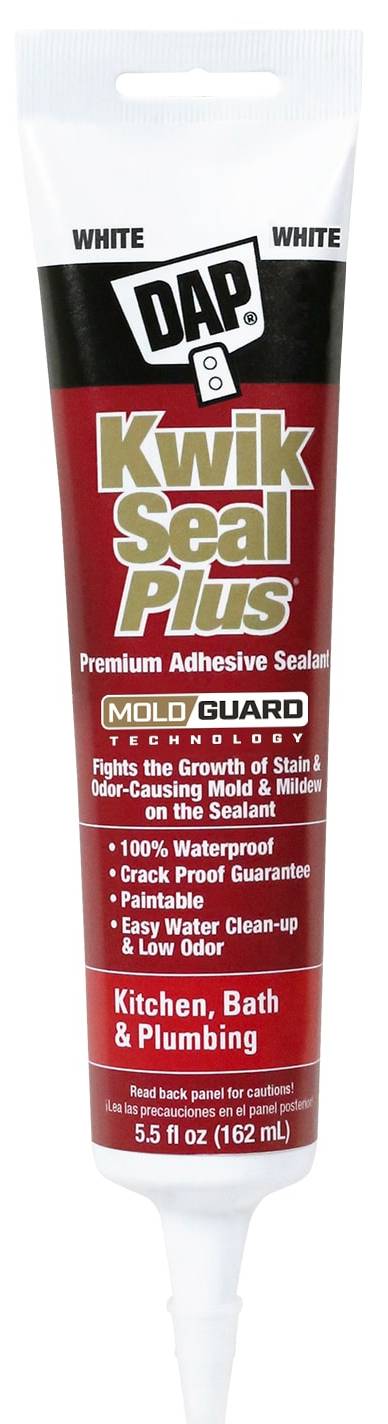 DAP Kwik Seal Plus Premium Adhesive Sealant, White