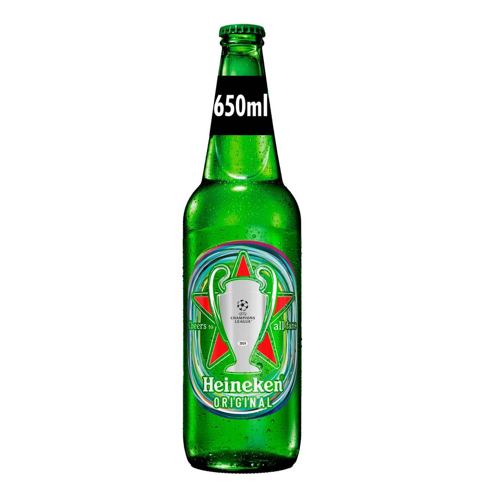 Heineken Premium Lager Beer Bottle 650ml