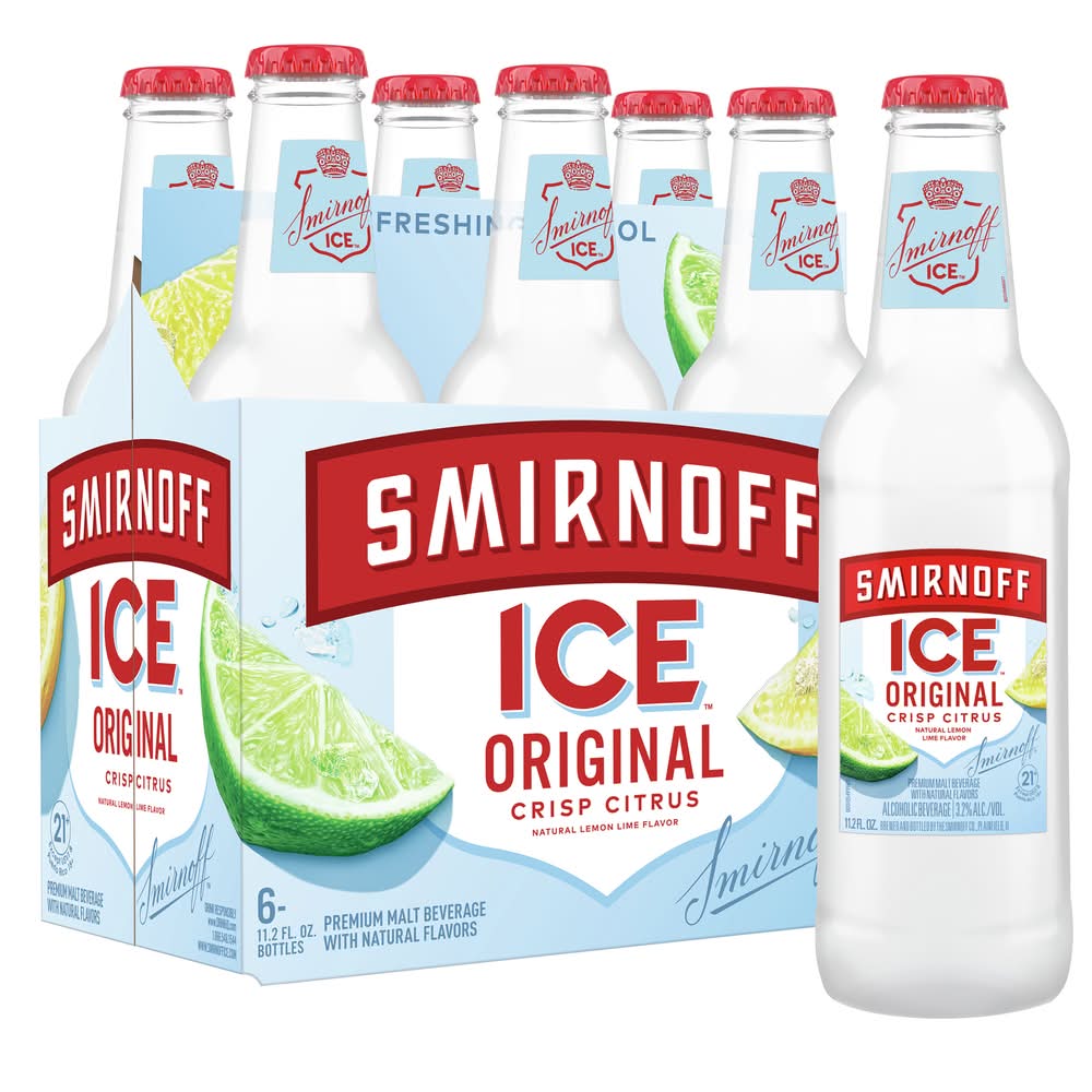 Smirnoff Ice Original Premium Malt Beverage (6 x 11.2 fl oz)