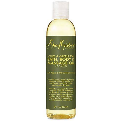 SheaMoisture Bath, Massage and Body Oil Olive and Green Tea - 8.0 fl oz