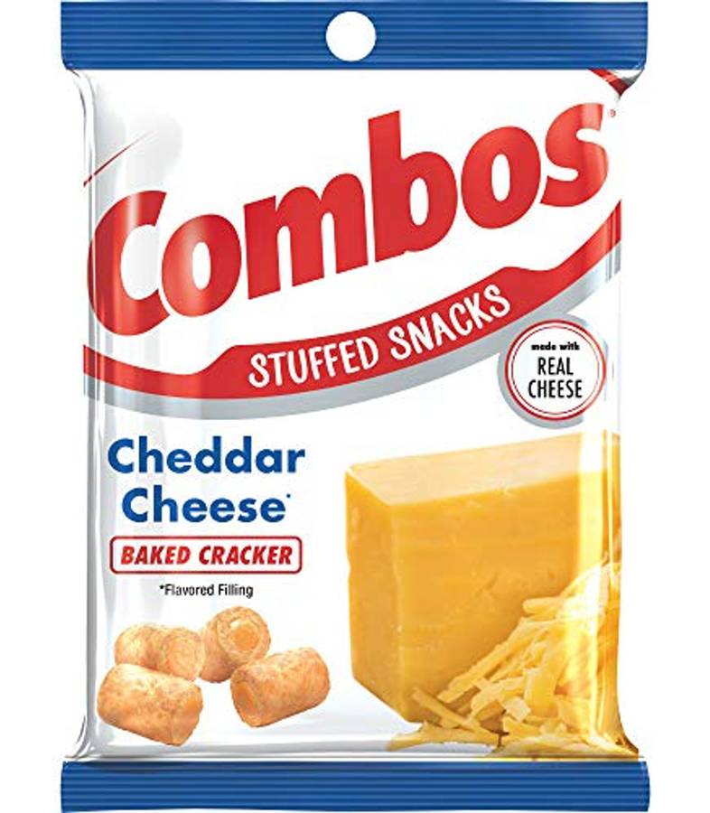 Combos Cheddar Cheese Cracker Baked Snacks Bag