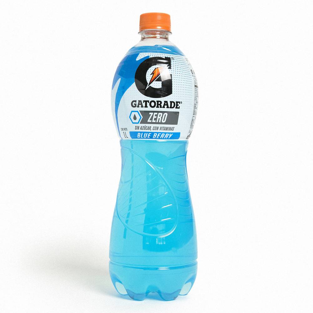 Gatorade bebida isotónica blue berry zero (botella 1 l)