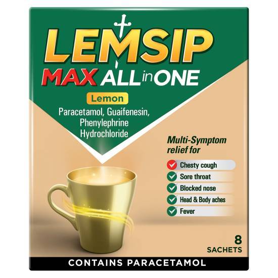 Lemsip Max All in One Lemon Sachets
