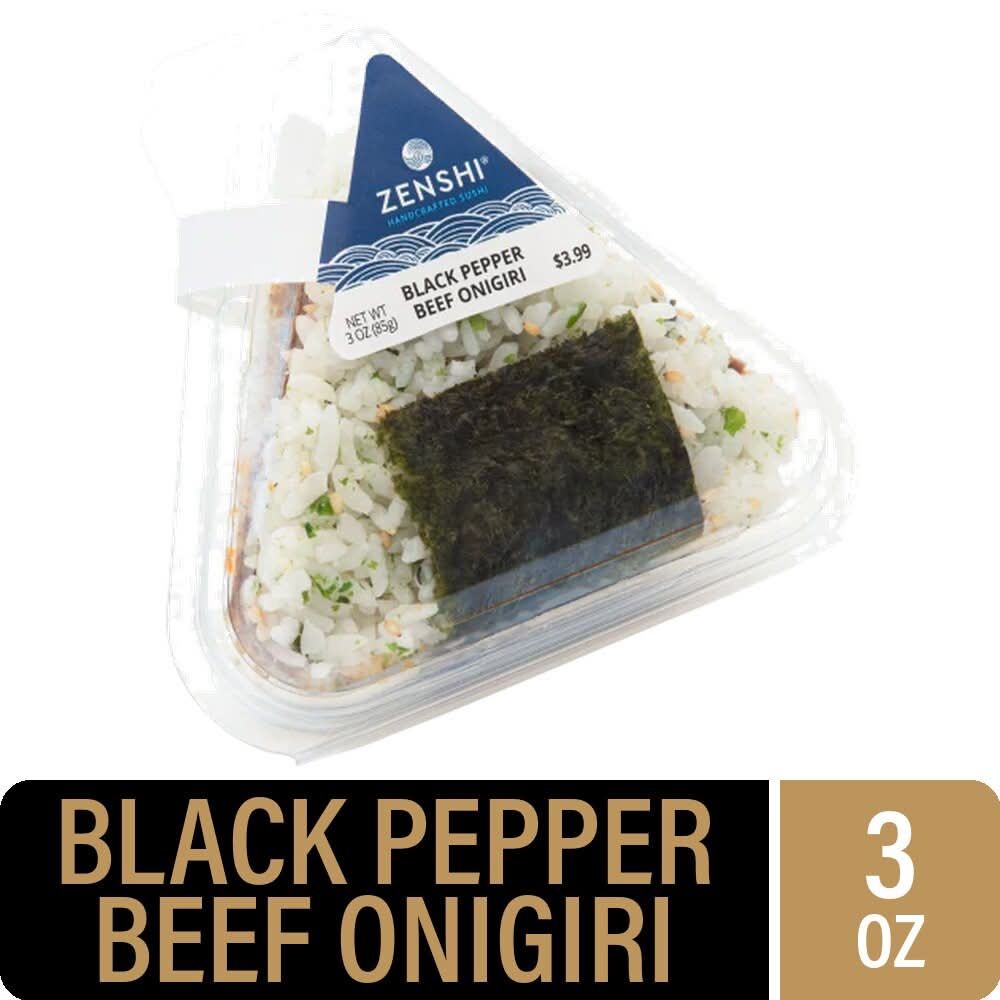 Zenshi Sushi, Black Pepper Beef Onigiri (3 oz)