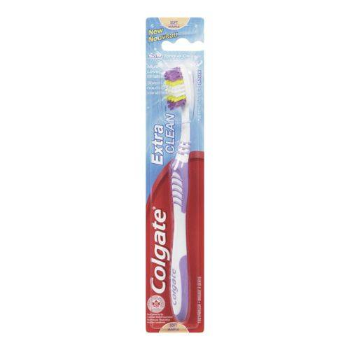 Colgate extra clean brosse à dents souple extra clean (1 unité) - toothbrush soft suction (1 ea)