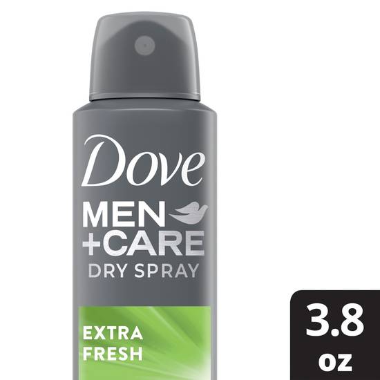 Dove Men+Care Extra Fresh Antiperspirant Deodorant Dry Spray For Men 72-hour Sweat and Odor protection, 3.8 OZ
