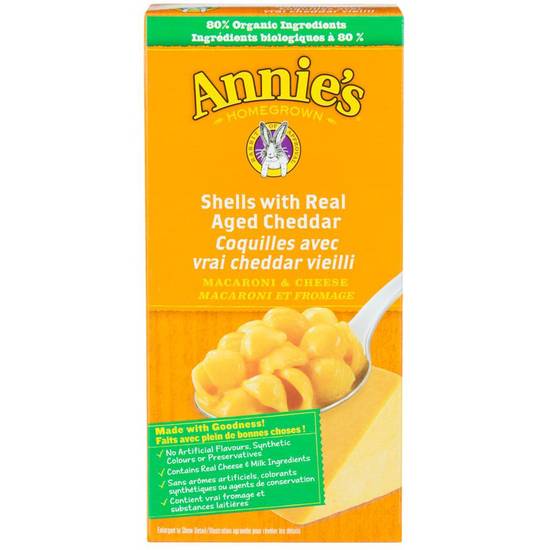 Annie's Pasta Shells With Cheddar (170 g)