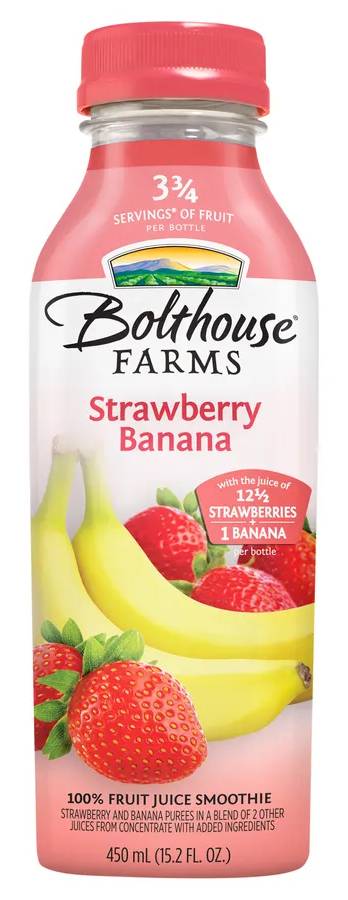 Bolthouse Farms Strawberry Banana Fruit Juice Smoothie