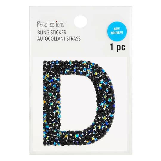 Black Ab Letter Bling Sticker By Recollections