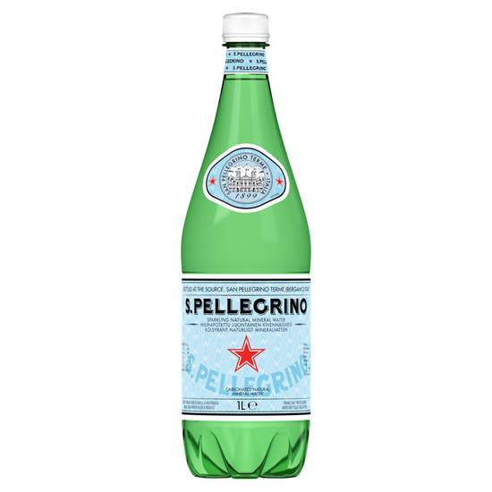San Pellegrino Sparkling Natural Mineral Water Bottle 1l