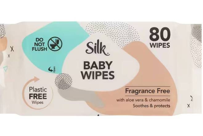 Silk 80pk Baby Wipes