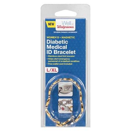 Walgreens Women's Large/X-Large Diabetic Medical Id Bracelet