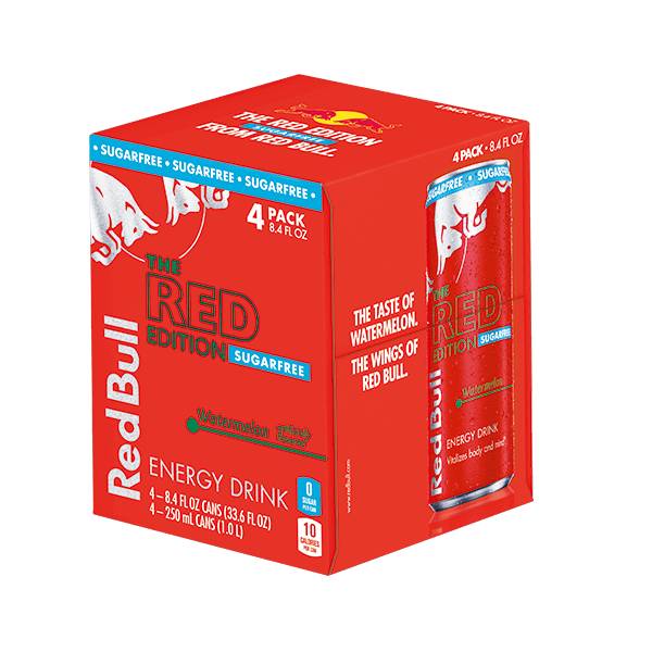 Red Bull Sugar Free Watermelon Energy Drink 8.4oz 4-pack