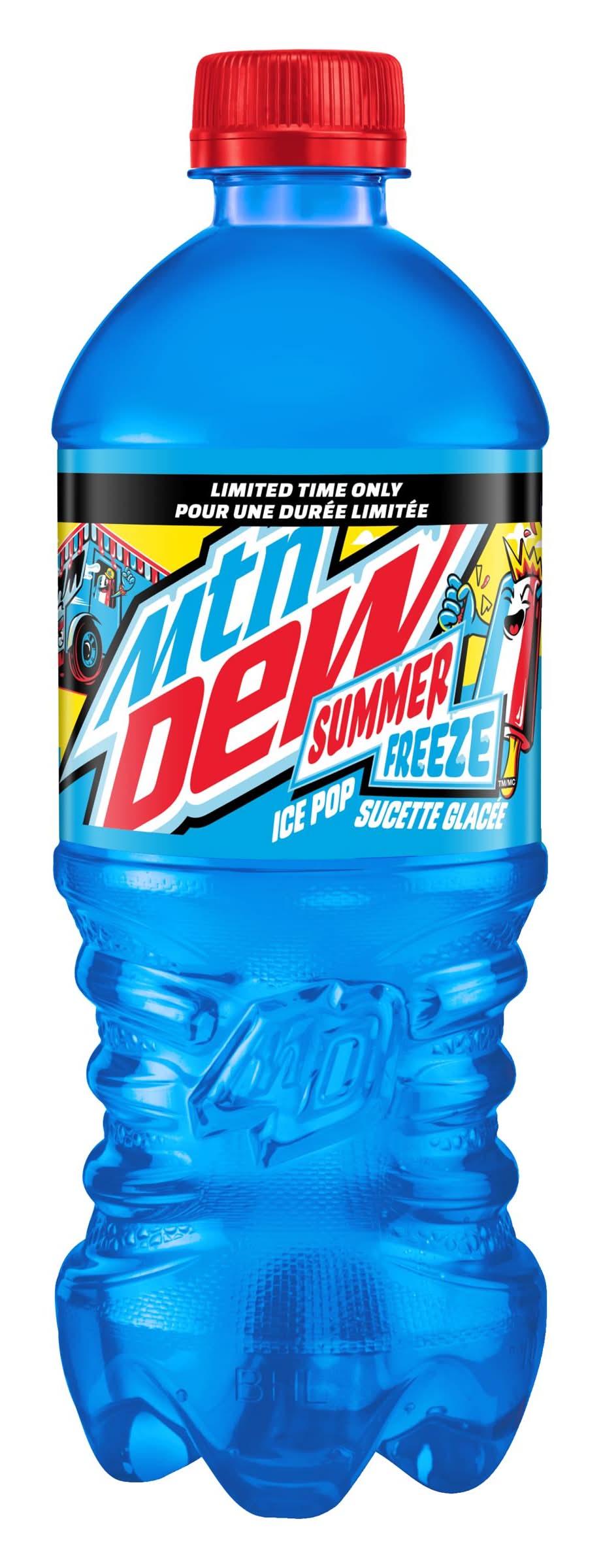 Mountain dew summer freeze boisson gazeuse - summer freeze soft drink (591 ml) (sucette glacée)