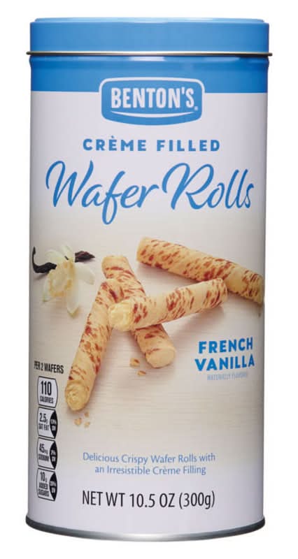 Benton's Creme Filled Wafer Rolls, French Vanilla (10.5 oz)