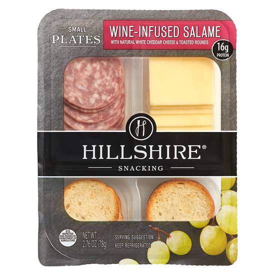 Order Hillshire Wine Infused Salame & Cheddar Cheese with Crackers 2.76oz food online from Everyday Needs By Gopuff store, Fairfield on bringmethat.com