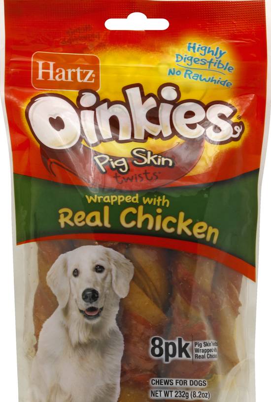 Hartz Pig Skin Chews For Dogs