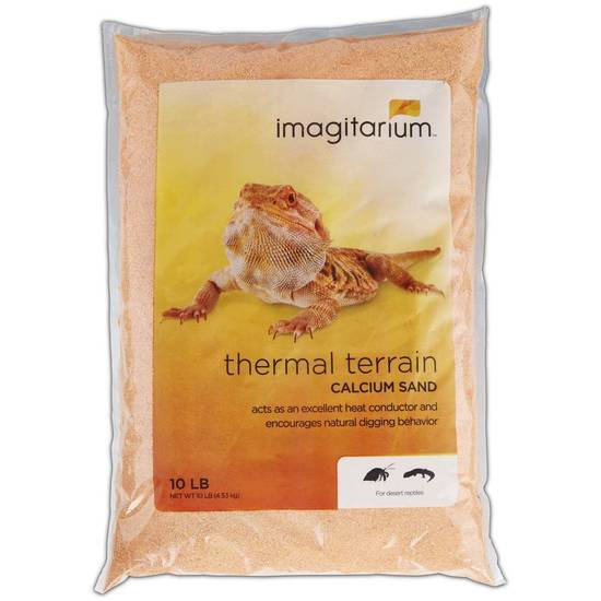 Imagitarium Orange Calcium Reptile Sand — 10lb Bag, Natural Digging Encouragement, Heat Conductive - View #11