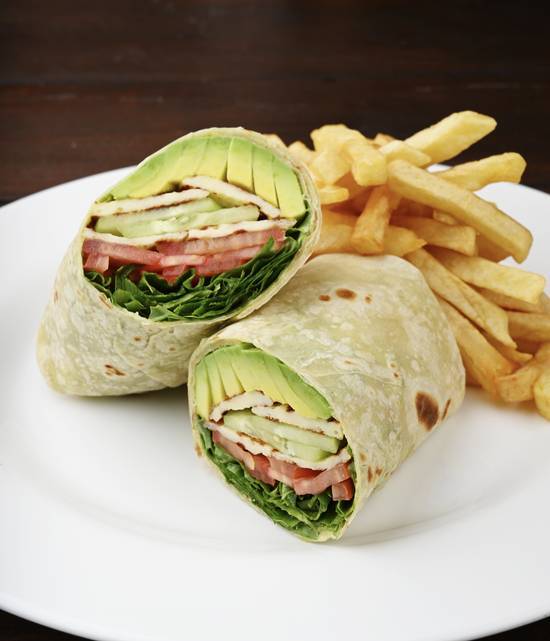 Halloumi and Avocado Wrap