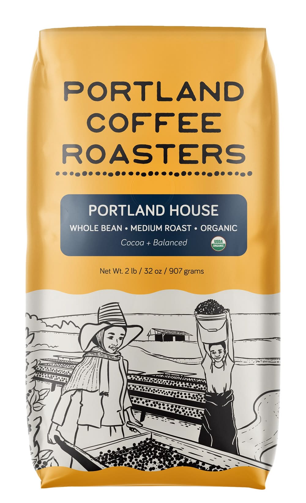 Portland Coffee Roasters Medium Roast Whole Bean Organic Coffee (2 lbs)
