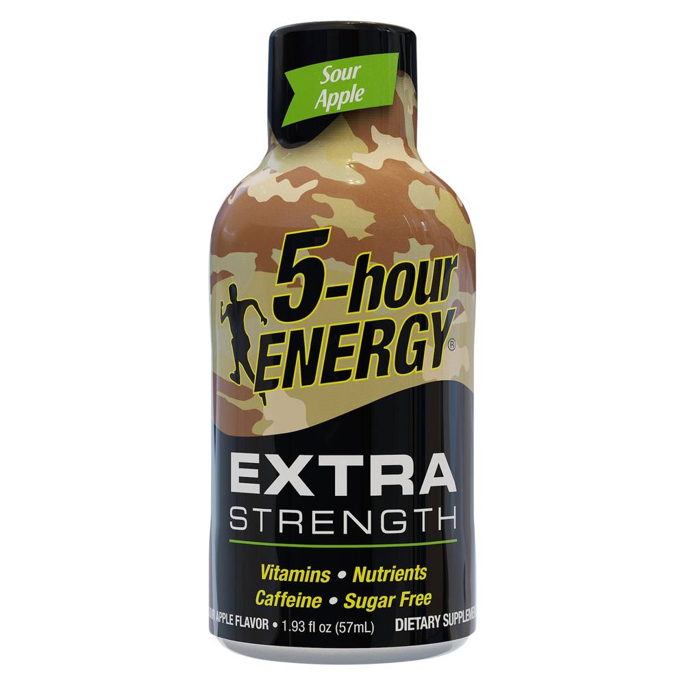 5-Hour Energy Extra Strength Dietary Supplement, Sour Apple (1.93 fl oz)