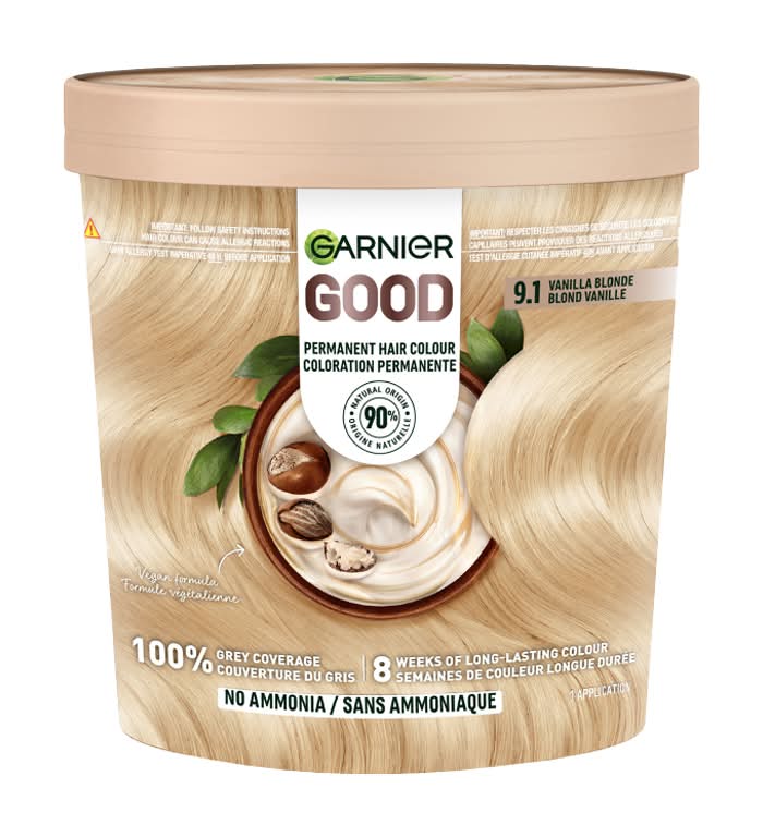 Garnier good teinture capillaire permanente - good permanent hair dye (9.1 blond vanille)