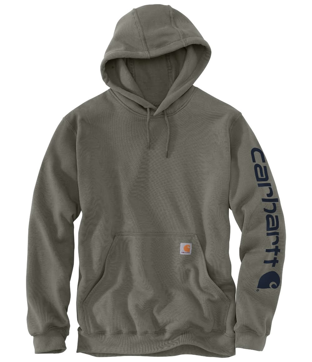 Carhartt Men's Green Medium weight Fleece Long sleeve Graphic Sweatshirt ( L )