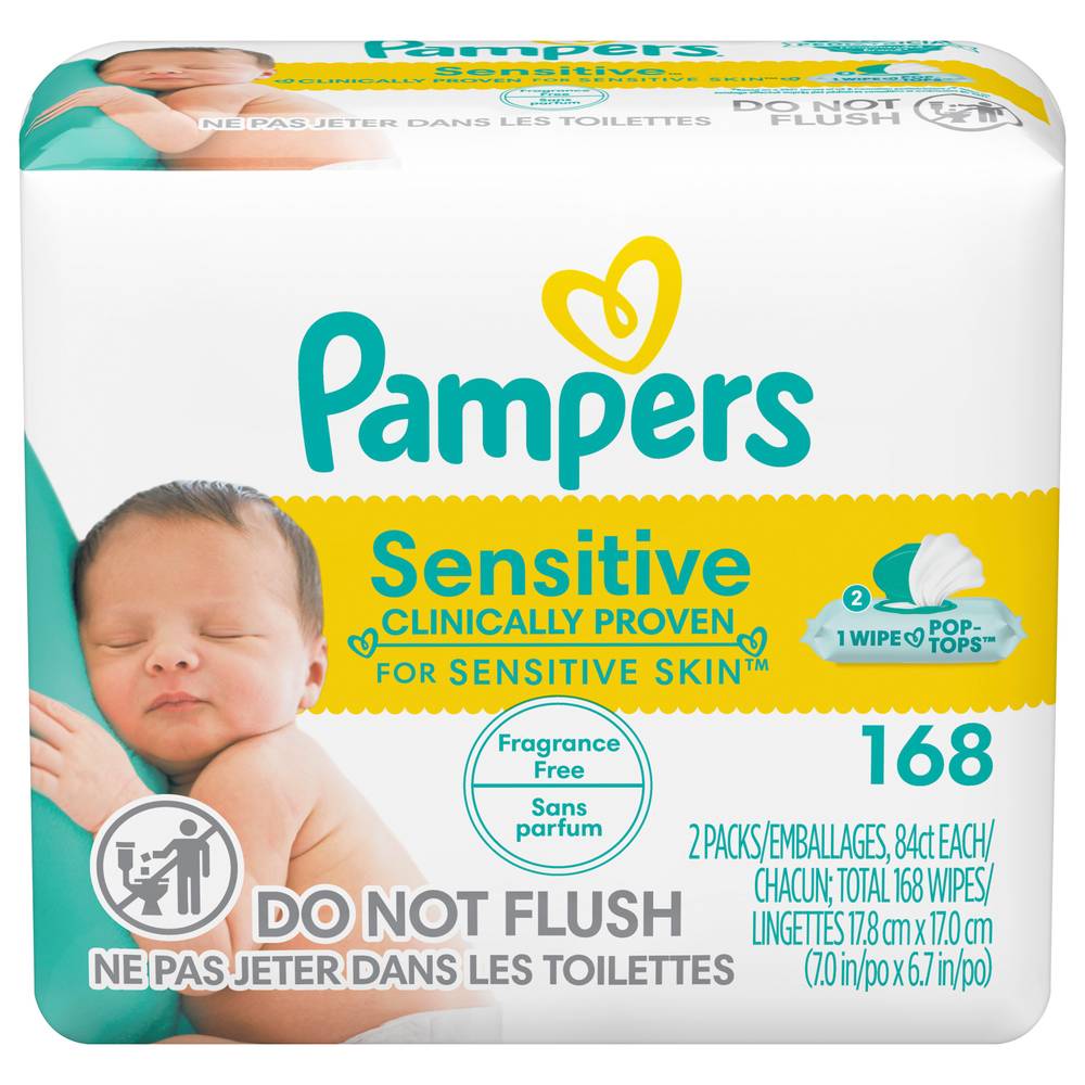 Pampers Sensitive Perfume-Free Wipes (168 ct)