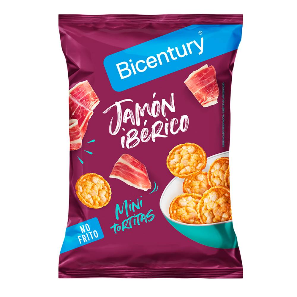 Tortitas Bicentury Mini Sabor Jamón Ibérico 70Gr