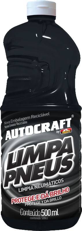 Autocraft · Limpa pneus brilho dourado