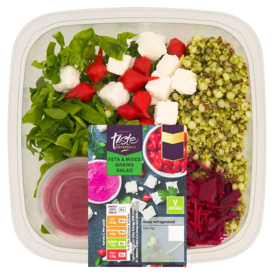 Sainsbury's Taste the Difference Feta & Mixed Grains Salad (285g)
