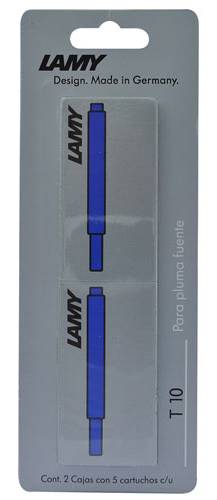 LAMY · Cartucho azul pluma fuente t10 (100 g)