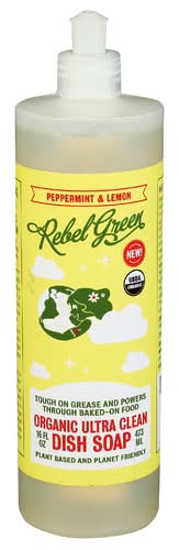 Rebel Green Organic Peppermint & Lemon Dish Soap