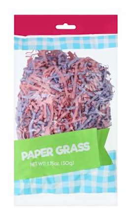 Easter Paper Grass 1.75oz Pink/Purple