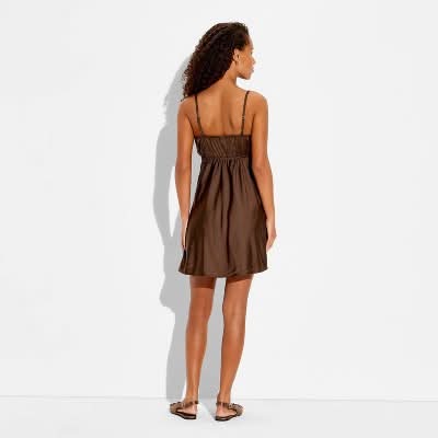 open lace back dress Wild Fable Women's Crochet Slip Dress