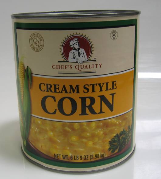 Chef's Quality - Cream Style Corn - #10 cans