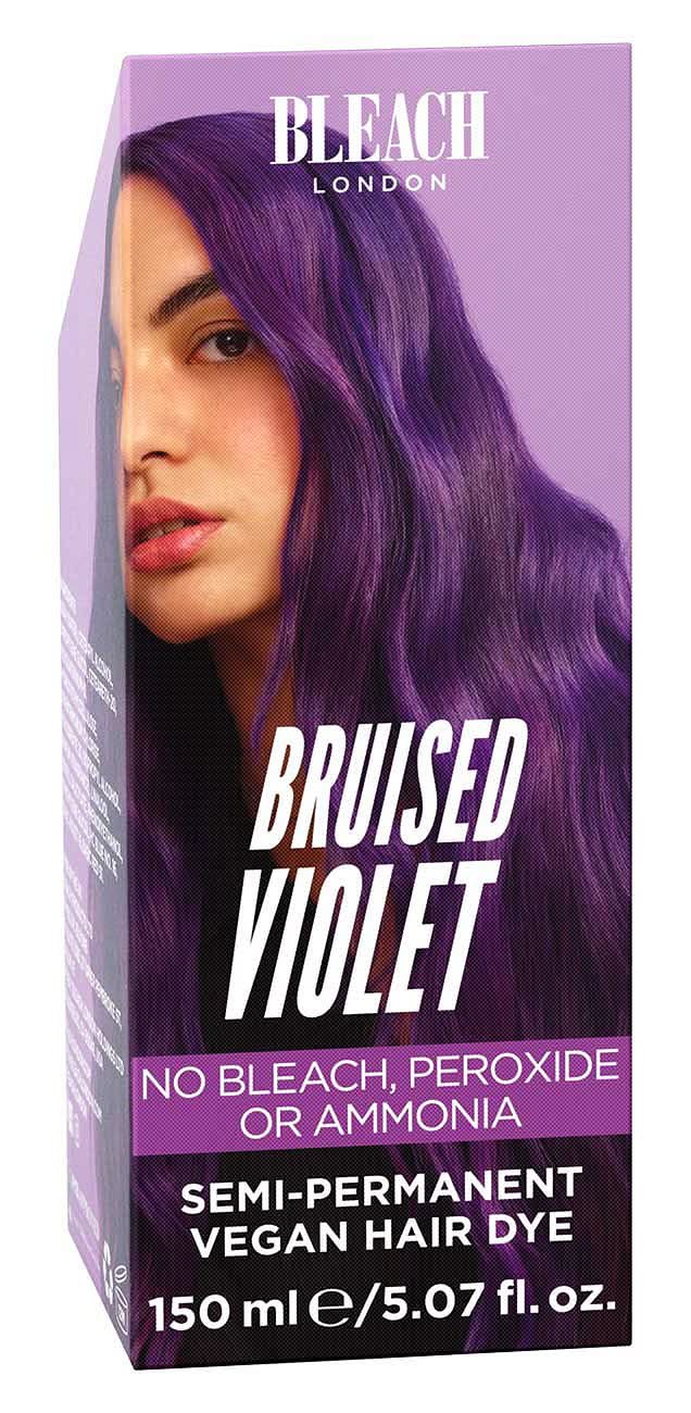 Bleach London Bruised Violet, Semi Permanent Hair Dye (150ml)