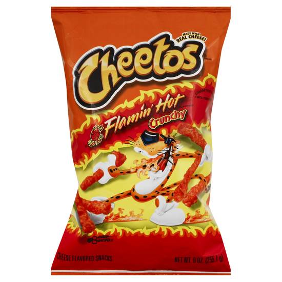 Cheetos Flaming Hot Crunchy Chips (cheese)