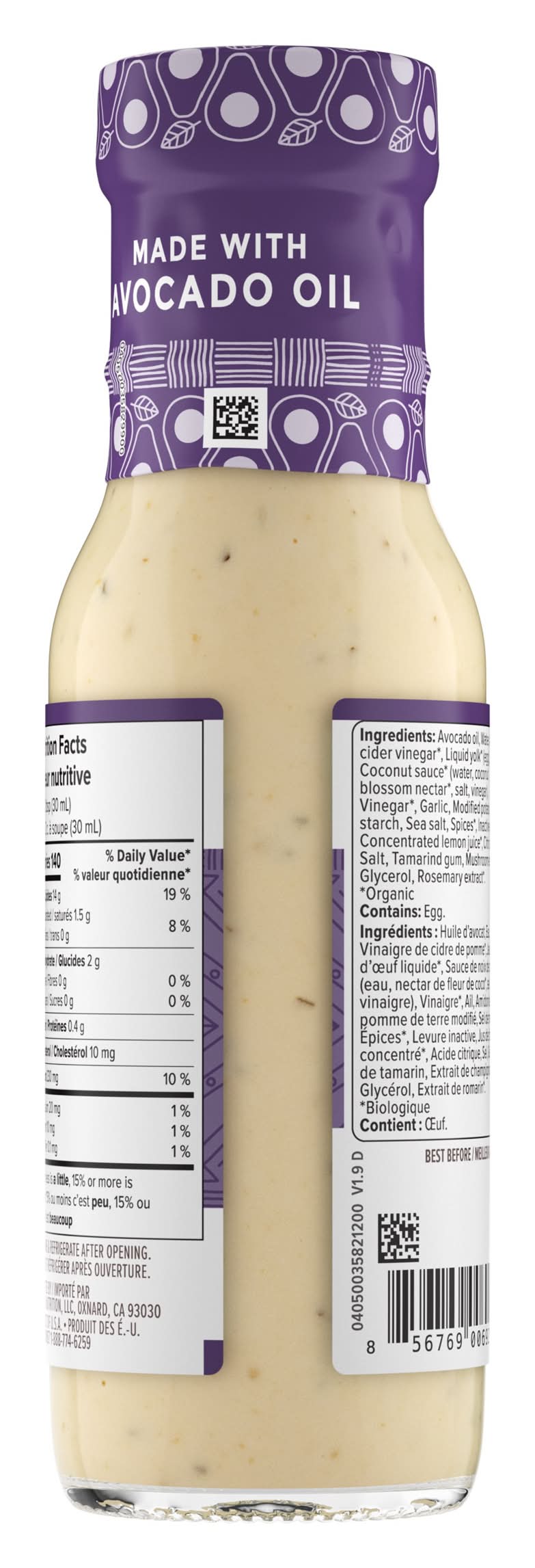 primal kitchen caesar dressing Plant-Based | Vegan each container provides multiple servings with a standard serving size of 2 tablespoons (30mL) Primal Kitchen Caesar Dressing With