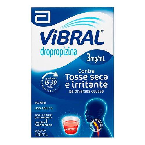 Abbott · Vibral sabor framboesa adulto (120 g)