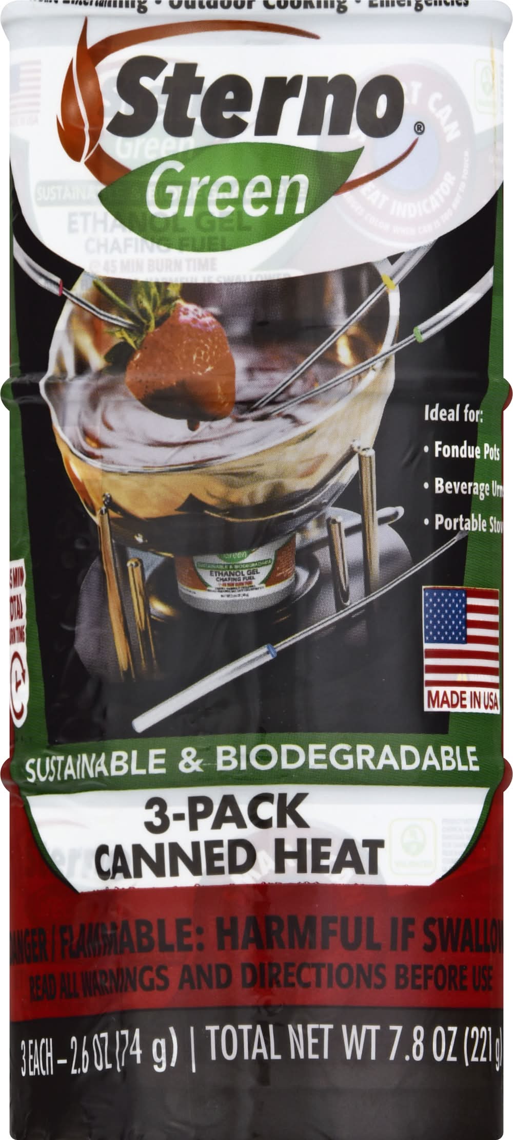 Sterno Canned Heat Cooking Fuel (7.8 oz)