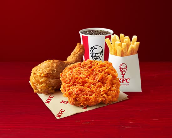 レッドホットチキン食べくらべセット(ドリンク付き) Red Hot Chicken Compare-n'-Eat Combo
